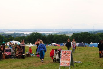 View of the Severn Bridge from the festival